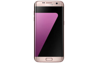 Sim Free Samsung Galaxy S7 Edge Mobile Phone - Pink Gold.
